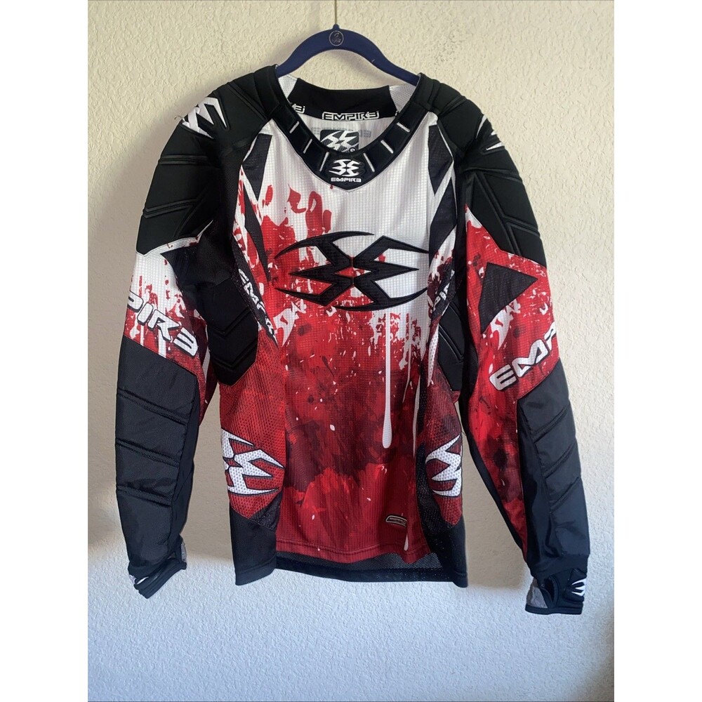 Empire Contact TT Padded Paintball Jersey Blood Red S Men Breathable Motorcycle